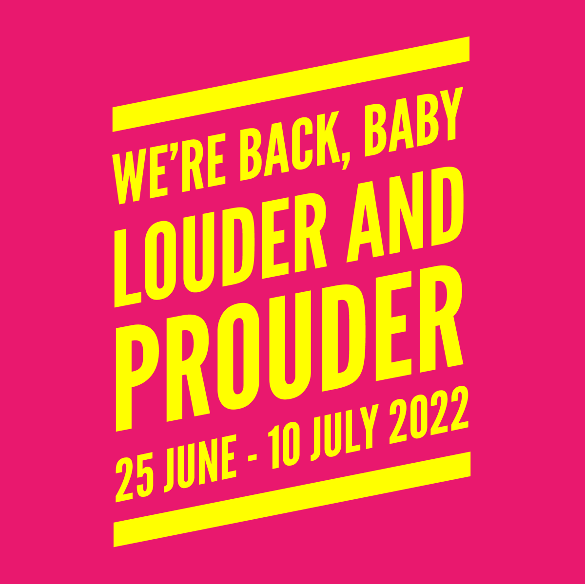 BristolPride's tweet photo. 🎉Bristol Pride Festival returns 25 June - 10 July 🎉

We're bringing you TWO weeks of spectacular events including; Pride Night After Party, Comedy Night, The Dog Show, a spectacular Circus Night, Theatre Night and  @QueerVisionFilm, plus...... 🥁 https://t.co/o7MiVTTyx2