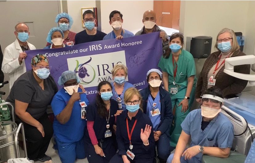 Congratulations to Dr. Anklesaria, from Endoscopy for winning the Q4 2021 IRIS Award! 🏆 the endoscopy team was so happy to share in this recognition with their MD colleague. <a href="/MagneticDrRN/">Dr. Niki Hartman</a> <a href="/BernadetteKhan/">Bernadette Khan</a> @MFinnFinn <a href="/JihanYaa_RN/">Jihan Asante</a> <a href="/derek_mazique/">Derek Mazique, MD</a>
