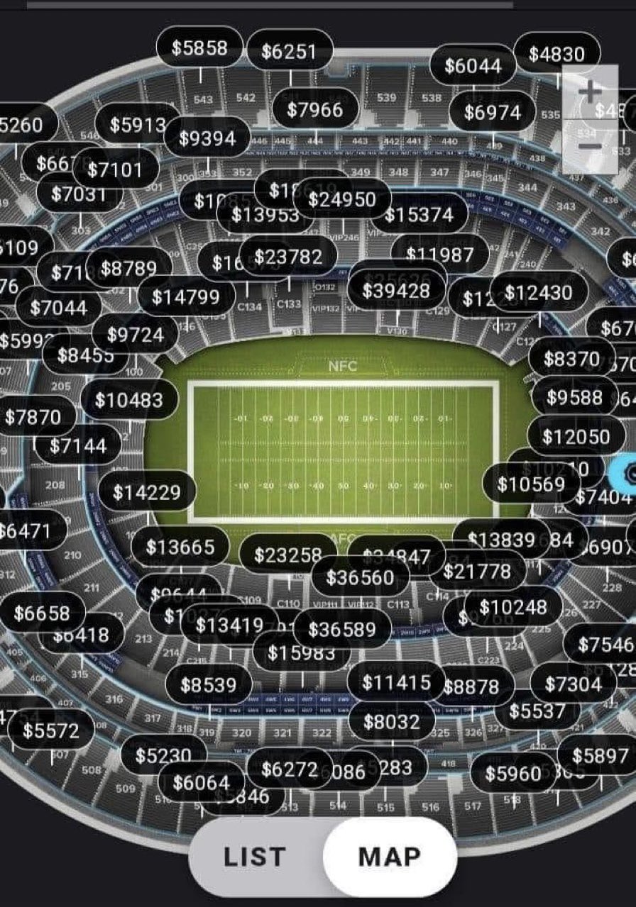 cost of super bowl tickets 2022