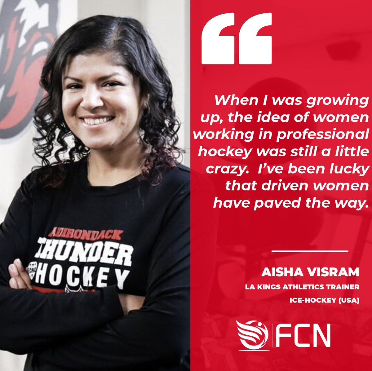 FemaleCN's tweet photo. 🗣 When I was growing up, the idea of women working in professional hockey was still a little crazy. I've been lucky that driven women have paved the way
~ Aisha Visram
🏒 🏒 🏒 🏒
#CoachQuote https://t.co/aktcpGMac3