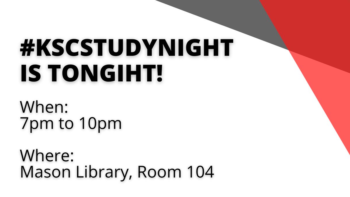 KeeneMasonLib's tweet photo. #KSCStudynight is tonight, Mon, Feb 28th from 7pm - 10pm in the @KeeneMasonLib, Room 104. This weekly #KSCevent is hosted by @KSCAspire with tutors from the #KSCMathCenter and @KSC_C4W. We enjoy seeing #KSCStudents working towards reaching their academic goals. https://t.co/CDd1BEPmF2