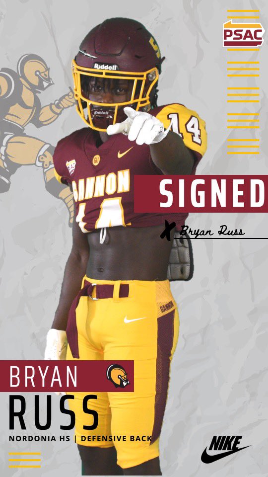 FootballGannon's tweet photo. Gannon would like to Welcome Bryan Russ to the Gannon family. Bryan is a Defensive Back  from Nordonia High school in Macedonia, Ohio! https://t.co/gBuROGFOQP