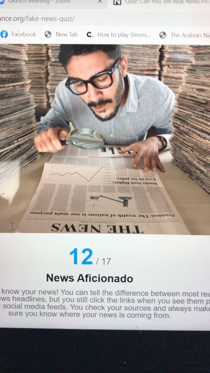 zphillys211's tweet photo. Just took a Fake News Quiz, some of the real news was wild #edec262003 https://t.co/gYxjSiteKJ