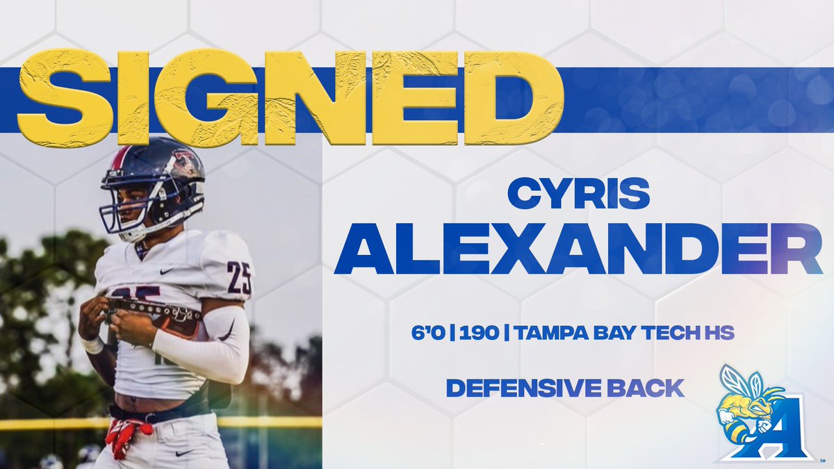 auyellowjackets's tweet photo. 𝗧𝗔𝗠𝗣𝗔 ➡️ 𝗖𝗢𝗟𝗨𝗠𝗕𝗜𝗔 🐝

Join us in welcoming Cyris Alexander (@ACyris1) to the hive! 🏈

📺 https://t.co/rKgy7DkS21

#R2G | #NSD22 https://t.co/iVjN5Ql4Yy