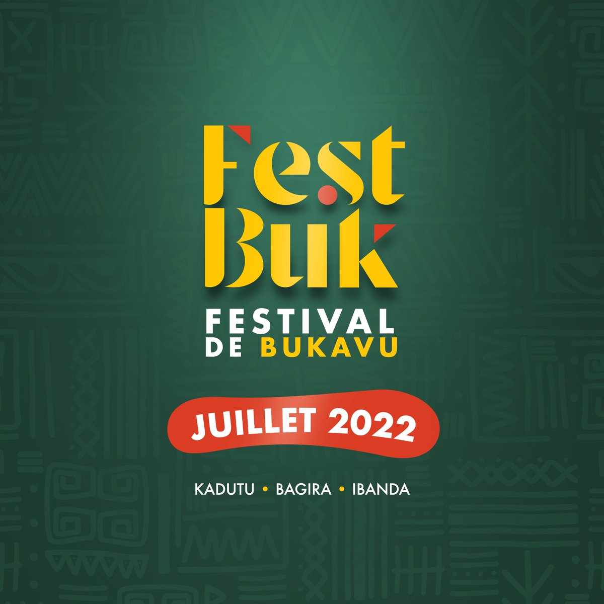 Le grand rendez-vous culturel de la région des Grand-Lacs africains sera de retour cet été !

#festivaldebukavu #festbuk2022 #art #culture #greatlakes #rdcongo #rwanda #burundi #uganda #tanzania