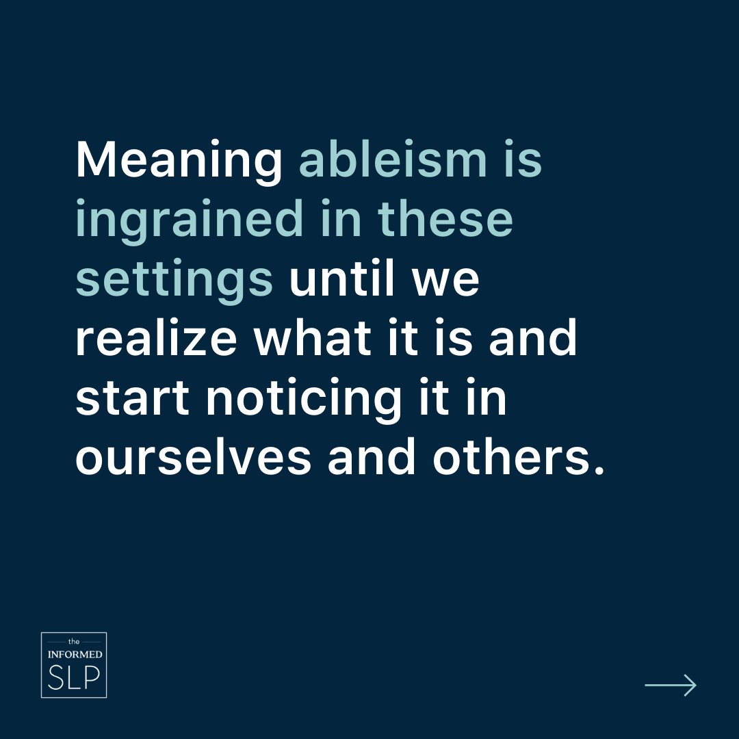 What does ableism look like in #SpeechTherapy? 

theinformedslp.com/review/am-i-qu…

#SLPeeps #ableism #SLT #medSLP #schoolSLP #EISLP
#informedSLP