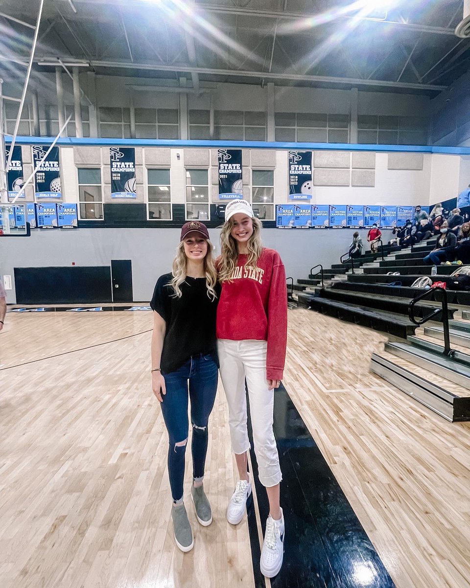 JAGVBALL's tweet photo. So proud of these two amazing ladies! We love you &amp; are so thankful for the years you’ve put into our program! @FSU_Volleyball &amp; @ULM_BeachVB are getting two gems! #gonoles #sandyhawks 🍢🦅 https://t.co/Lkm6ldFX6e