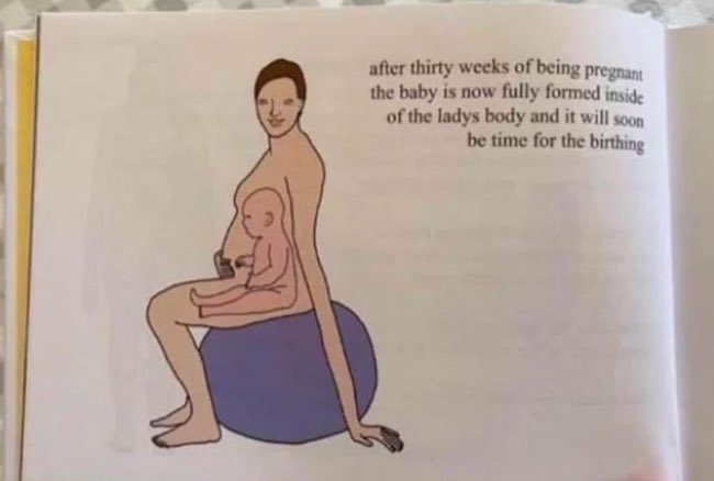 กูไม่รู้จะตกใจอะไรก่อนระหว่างแขนแม่กับตำแหน่งลูก