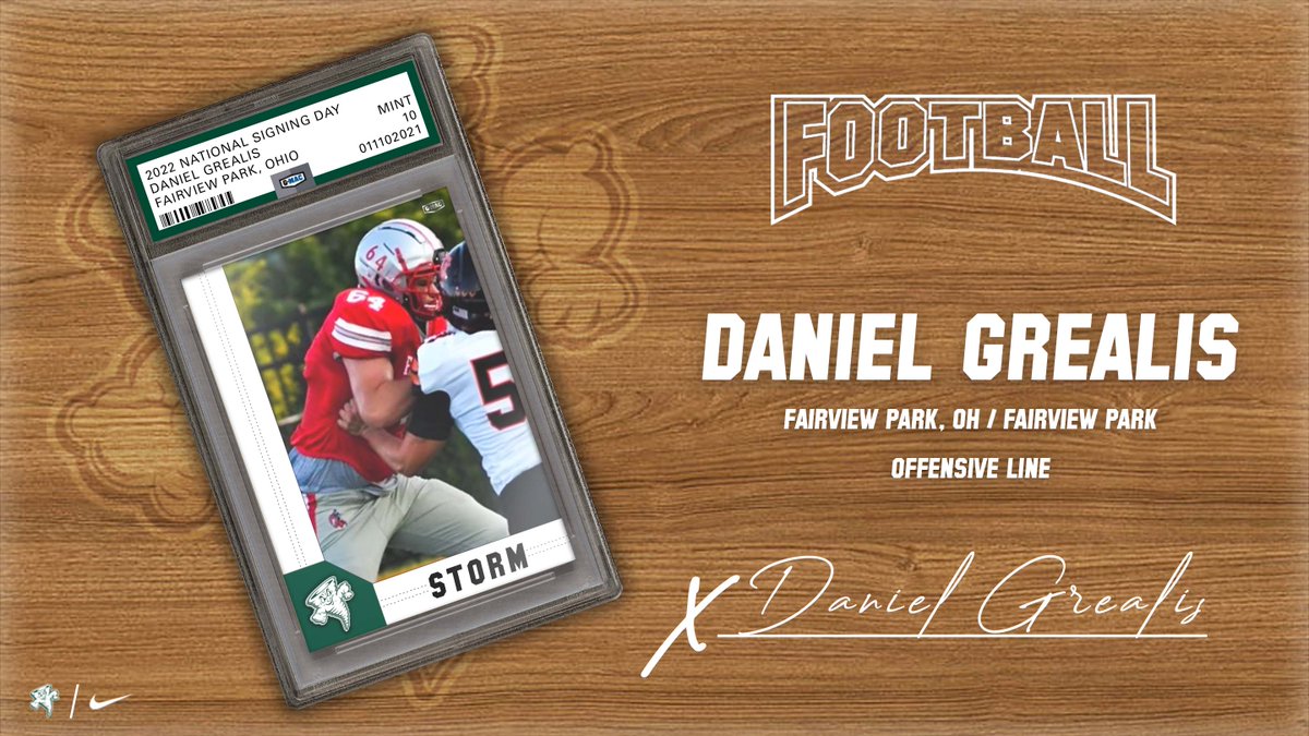 LakeErieFB's tweet photo. Welcome to the Storm FAMILY!🌪⚡️
Name: Daniel Grealis
Pos: OL
HS: Fairview Park HS
Hometown: Fairview Park, OH
@dj_boldin @LakeErieStorm @grealis_daniel
 #RageOn #WUGTTW https://t.co/s1IRrw8KV3