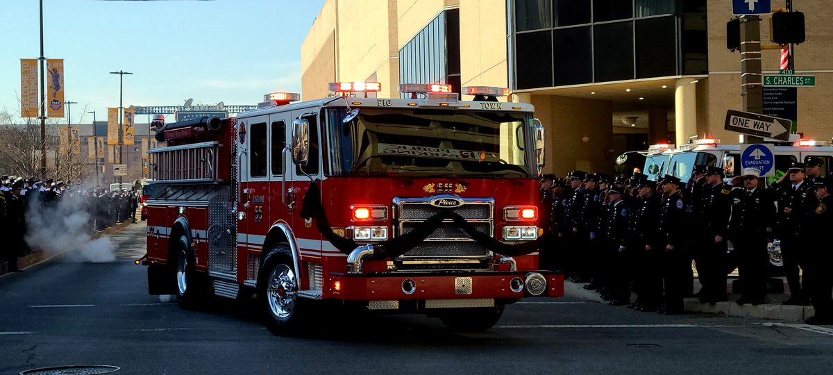 ffshifflett's tweet photo. Today, I stood with the Baltimore City Fire to honor the memories of firefighters Lt. Paul Butrim, Firefighter Paramedic Kenny Lacayo and Lt. Kelsey Sadler for making the ultimate sacrifice. It was my honor to pay my respects to these three true heroes. #fire #mdfire #Baltimore https://t.co/Mh3KPJi9oy