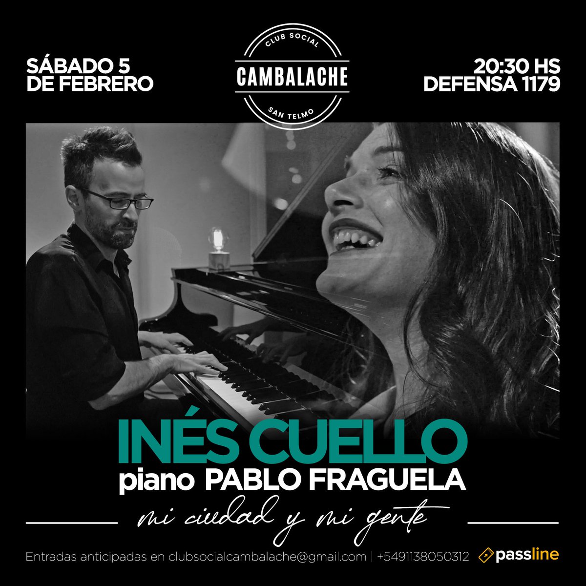 floroliva87's tweet photo. Este sábado 5 de febrero en @CambalacheRest #inescuello #pablofraguela https://t.co/wc97Ft5a0n