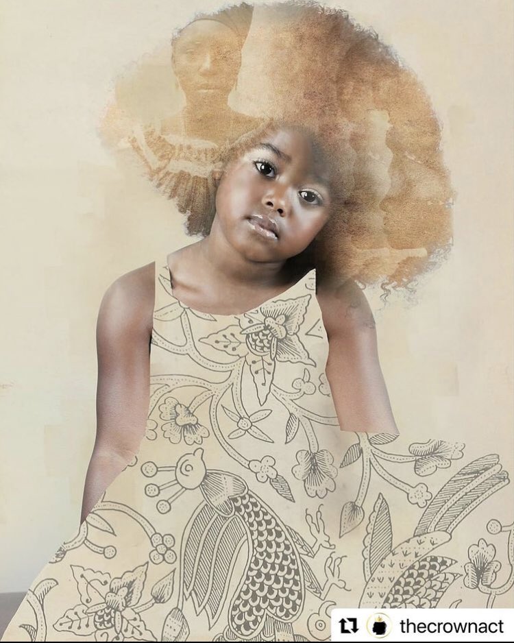 Repost from <a href="/thecrownact/">The CROWN Act</a> of beautiful Black hair art by the artist <a href="/tawnychatmon/">Tawny Chatmon</a> 

Black is beautiful 🖤🖤🖤 #freethehairnow