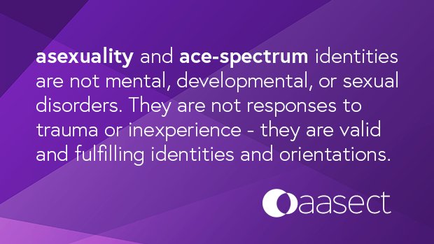 A new AASECT position statement on the Dignity and Rights of Asexual Individuals affirms that asexuality and ace-spectrum identities are not mental, developmental, or sexual disorders. Read it here: aasect.org/asexual-rights.