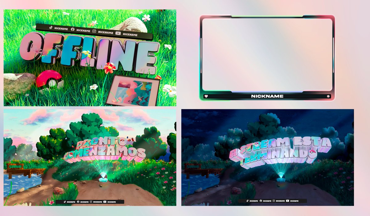 Nuevo stream pack con semi temática de Pokémon, contiene hasta su versión animada ⚡️👀
si alguien esta interesado y para mas información puede contartarse por vía md 📩

Todo su apoyo es realmente apreciado 💜