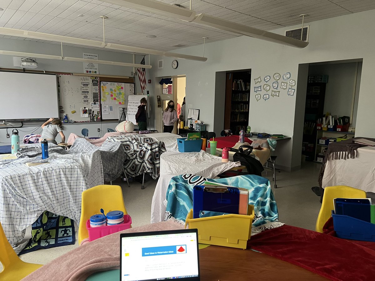 World Read Aloud Day meshed with Tent Day made for a relaxing 45 min of listening to audiobooks hidden under blankets and sheets ❤️ <a href="/WPSCMSocial/">CM Live</a>  #WorldReadAloudDay