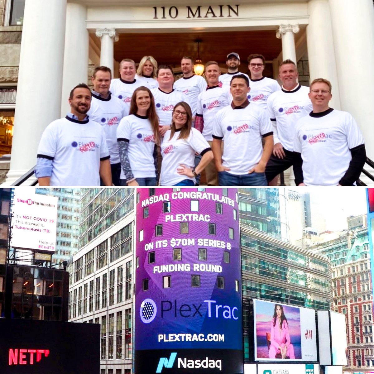 From 110 Main St to Wall St - thrilled for Dan and the <a href="/PlexTrac/">PlexTrac</a> team on their Series B announcement! <a href="/insightpartners/">Insight Partners</a> <a href="/MadronaVL/">Madrona Venture Labs</a> @NoroVC #Boise #infosec #cybersecurity #vcs #boisestartup #stagedoto