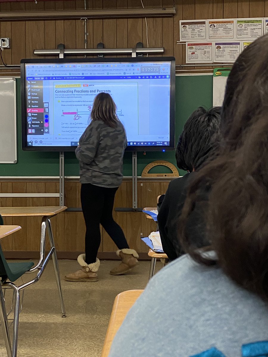 BSGMathCoach's tweet image. Thanks Ms. Koenig (6th grade) for letting me participate in your percent lesson yesterday! Love teaching students about percents! 👩🏼‍🏫 @GompersD86 #d86curriuclum #d86hope #d86math #6thgrademath #percents