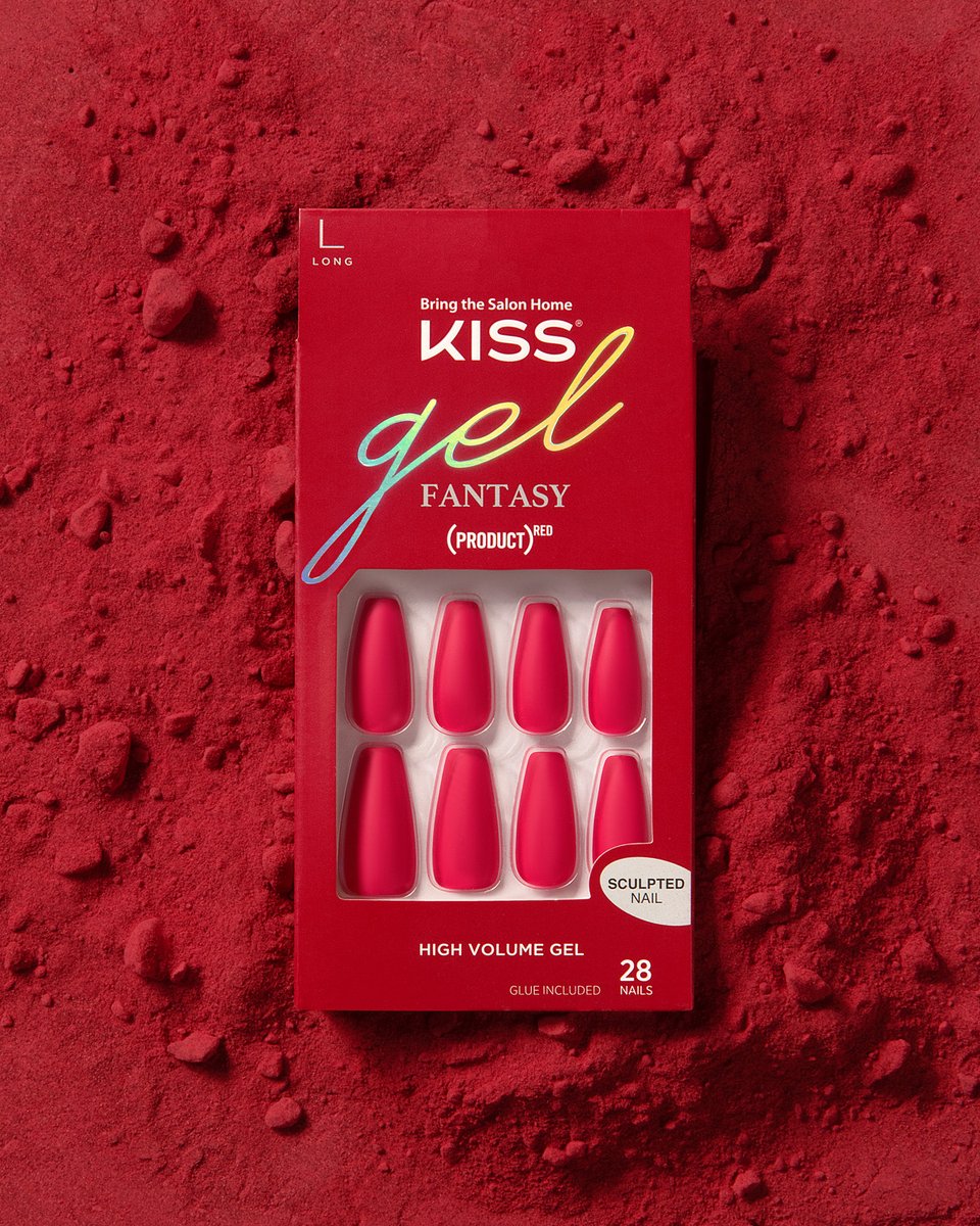 KissProducts's tweet photo. Rep (RED). Every limited edition (KISS)RED product purchase supports the fight against pandemics. (PRODUCT)RED โLoveโ nails are available exclusively at https://t.co/sNZ2LSb3d0 #KISSxRED #EmpoweREDbeauty #kissnails #beautywithacause https://t.co/efFhQxlQWn