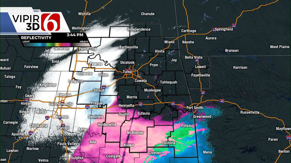 Snow getting closer! Roads will become slick and hazardous in the next few hours!