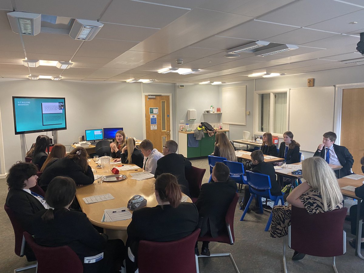 sthildsSafety's tweet photo. Antibullying Ambassador Training.  20 pupils from across KS3/KS4 took part in the 'Antibullying Ambassador Training' offered by the Diana Award. This was aimed to equip the pupils to spot and report bullying and strengthen @StHildsSchool as an Antibullying school https://t.co/9r5h2g3GOU