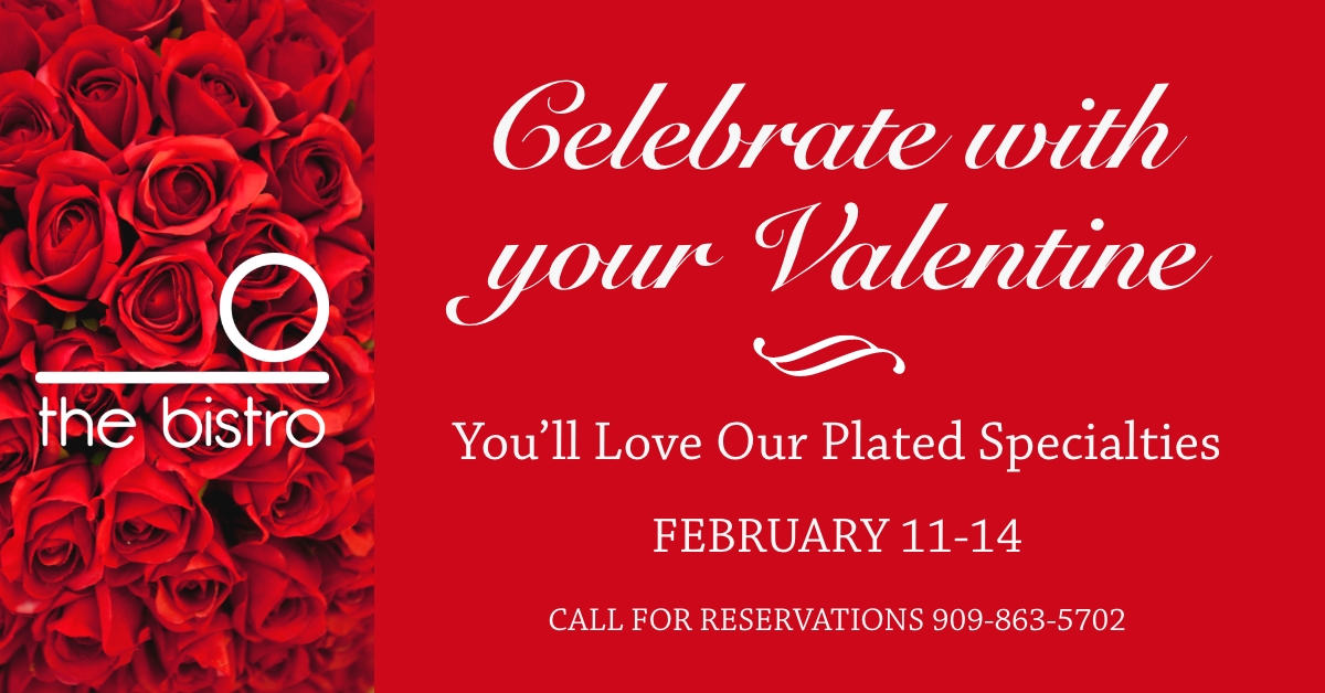 Don't forget, enjoy plated specialties February 11th-14th at Bear Springs Bistro. Call to book your reservation! 💋💗  View the Valentine's Day Menu here >> bit.ly/3sbu52T #ValentinesDay