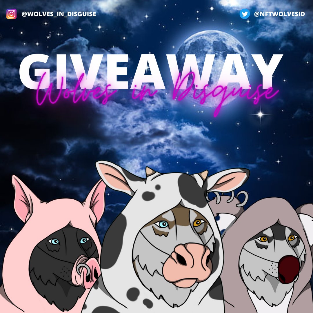 NFTWolvesID's tweet image. Alright People! This is our first ever giveaway! All you need you to do is:
1 - Like this tweet
2 - Follow us on Twitter 
3 - Drop your ETH Wallet below
4 - Retweet 
We are giving away* 10 of our Wolves, to celebrate the upcoming Launch! (*+gas)
#NFTGiveaway  #NFTGiveaways  #NFT