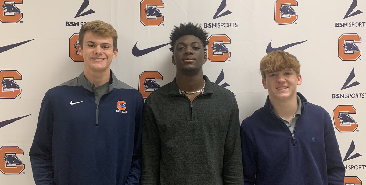 BSpringsJames's tweet photo. Three Chapman Players Sign To Continue Football Careers At College Level Next Season On Wednesday @BSSportsJournal @CHS_AthlDept @CoachCab17 @RadioCHP @J_Math23 

https://t.co/f4lVbPxORD https://t.co/NUAMiEKAzE