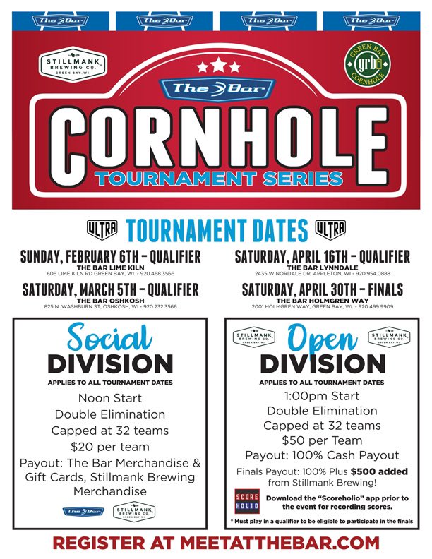 Sunday, February 6th Cornhole Tournament Series. Come out and join the fun we have 2 divisions Open &amp; Social with a chance to win some prizes by <a href="/StillmankBeer/">Brewer</a> #cornhole #craftbeer