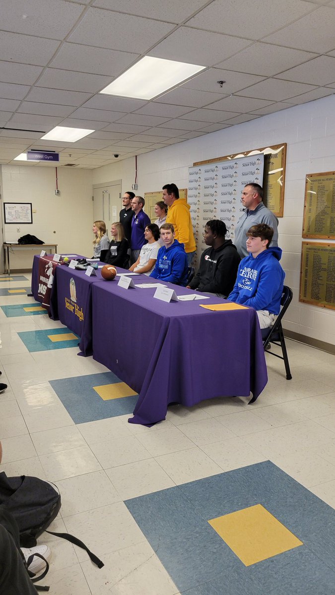 Congratulations to the Islanders who signed their Letter of intents  today.   
Reagan Greer-.Swimming @ Wesleyan 
Macy McDonald  Tennis- Morningside 
Gabe Wilson-- Track and XCountry  Chadron State
<a href="/GishActivities/">WearPurple...BeGold</a>