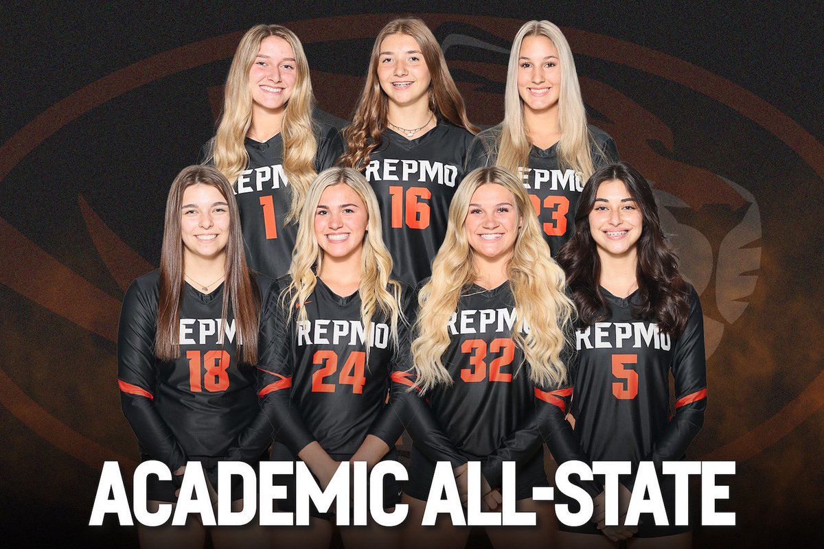 Congratulations to our Academic All-State volleyball players this season.  Super proud of the hard work they put into the classroom.  Also proud of the cumulative 3.74 GPA of our entire team this fall.  #repmovb 👊🏻🏐