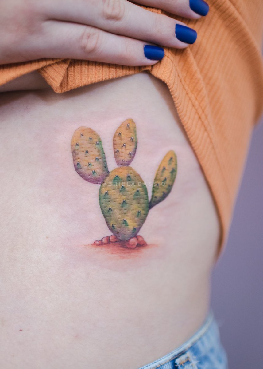 gabrieladassio's tweet photo. Foi pra pele o cacto palma 🌵💚
#tattoo https://t.co/YE6YqKqbpz