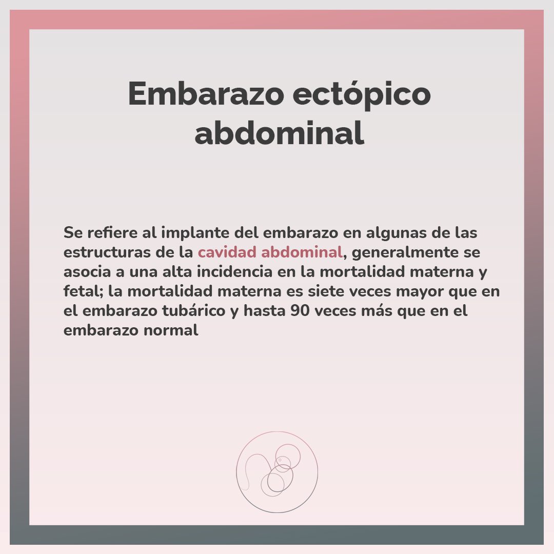 Drpabloling's tweet photo. ¿Qué es el embarazo ectópico abdominal? 🤰🏻☝🏻

#embarazo #salud #maternity #maternidad #obstetricia https://t.co/yNKBhgSdsd