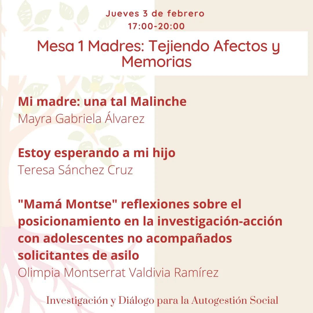 Mañana damos inicio al Primer Encuentro Virtual de #EtnografíasAfectivas y #Autoetnografías: Tejiendo nuestras historias desde el Sur. Tendremos mesas los jueves y sábados, todas las transmisiones son en vivo por nuestra página de facebook.