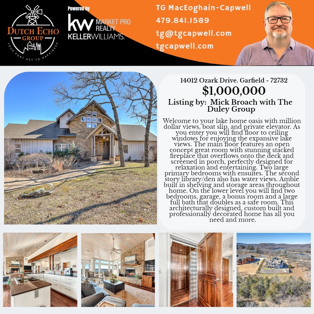 This beautiful home is waiting for you to come see.  Call me and we can schedule a showing.  479-841-1589

Listed by: Mick Broach with The Duley Group

#TGsellsFayetteville #fayettevillerealtor #nwarealtor #kellerwilliams #fayetteville #springdale #washingtoncounty