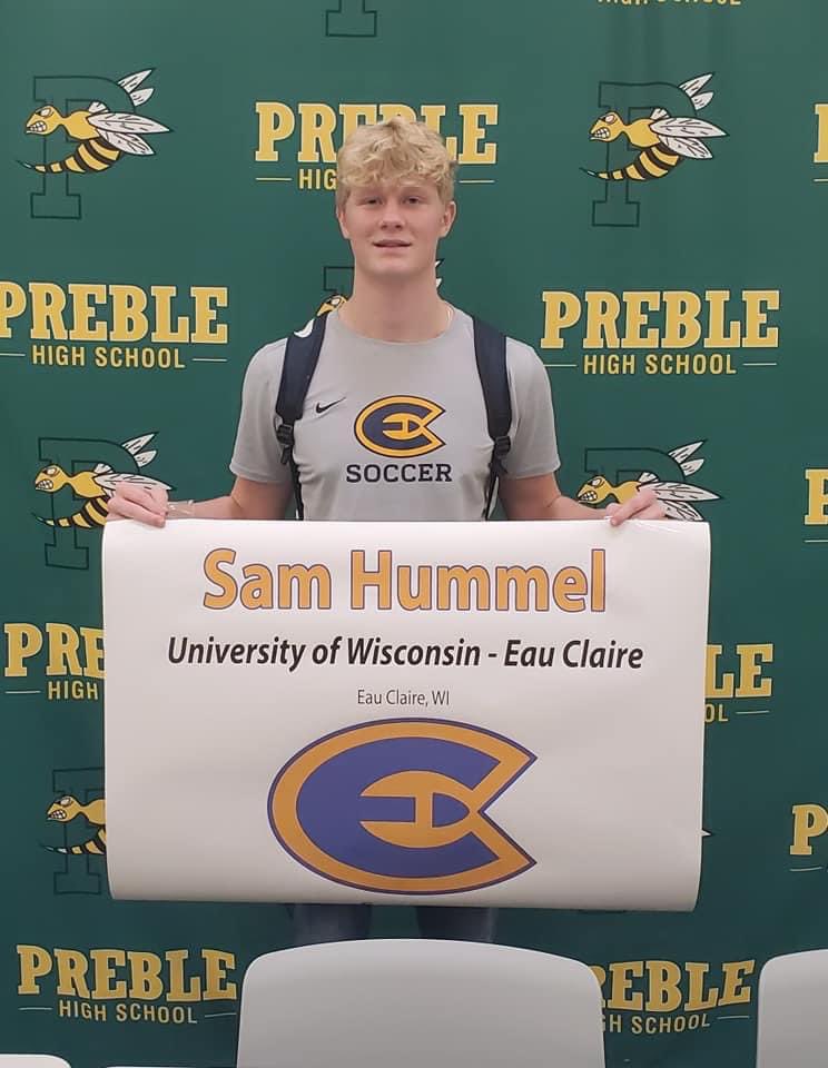 Congratulations to Sam Hummel on committing to play soccer at UWEC <a href="/uwecmsoccer/">UW-Eau Claire Men’s Soccer</a>