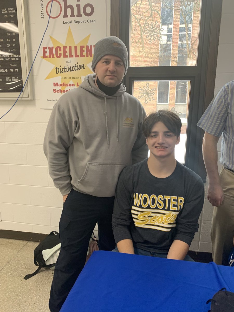 NHPreps's tweet image. Aiden Sample of Madison will play football at Wooster.