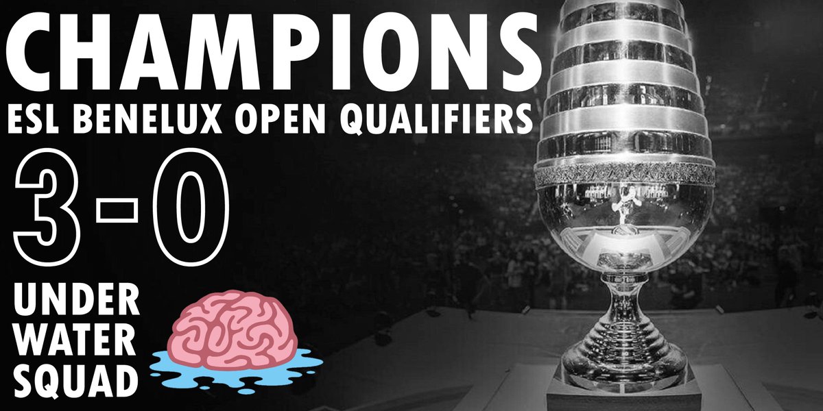 UnterWaterSquad's tweet image. Clean sweep for the UnderWaterSquad boys! They won the ESL Benelux Open Qualifier! 🏆

With this achievement, they advance to the Closed Qualifiers played on the 8th and 9th of February! 📅

#ItGMa 🧠 | @ESLBenelux | @LiquipediaCS