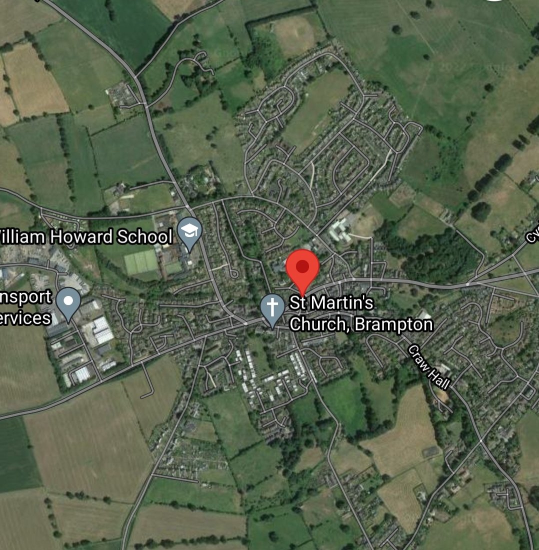 Heritarcumbria's tweet photo. #TownsAZ B is for #Brampton #CUMBRIA an attractive market town located 2miles S of #HadriansWall 
It has a statue of #Hadrian a great moot hall &amp; a fab #preraphaelite church by #Philipwebb 
As well as a lovely welcome in the #thehowardsarms where #Dickens stayed @VisitCumbria https://t.co/ixiK07VFZR
