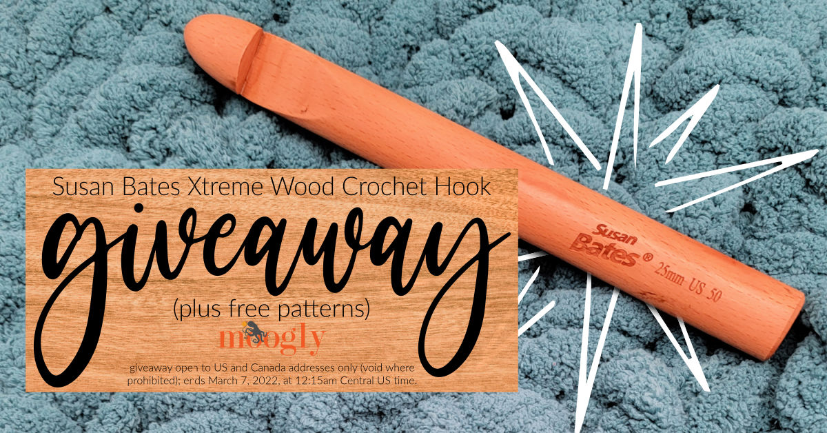 mooglyblog's tweet photo. The Susan Bates Xtreme Crochet Hook is one of the biggest I've seen, perfect for jumbo yarns! Get some free patterns and enter to win your own on Moogly! @yarnspirations1 #yarnspo #crochethooks #susanbates https://t.co/7Wjx5QJ1ex https://t.co/Xdano4EJJH