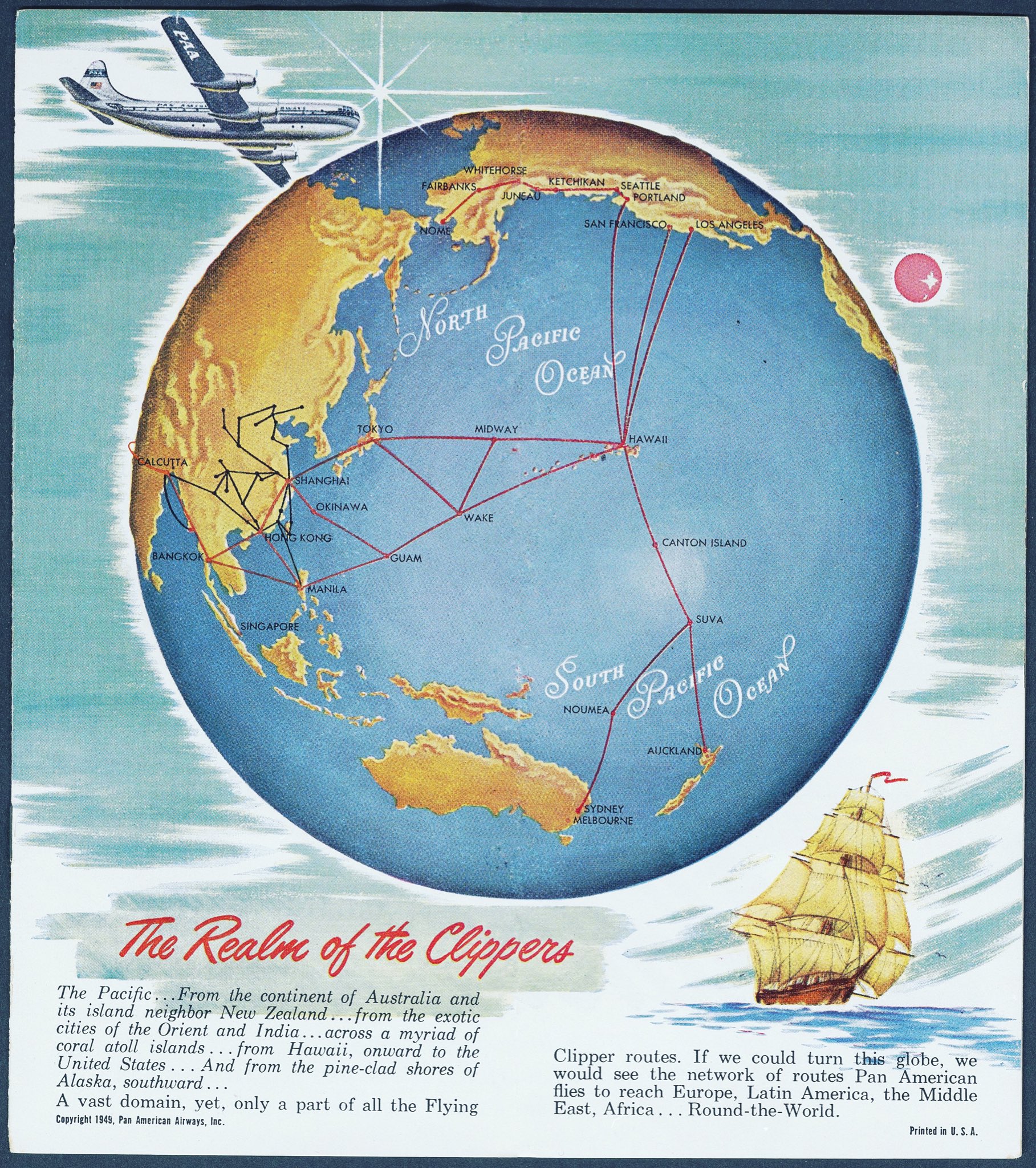 Pan Am Clipper Route Map Pan Am (@Flypanam) / Twitter
