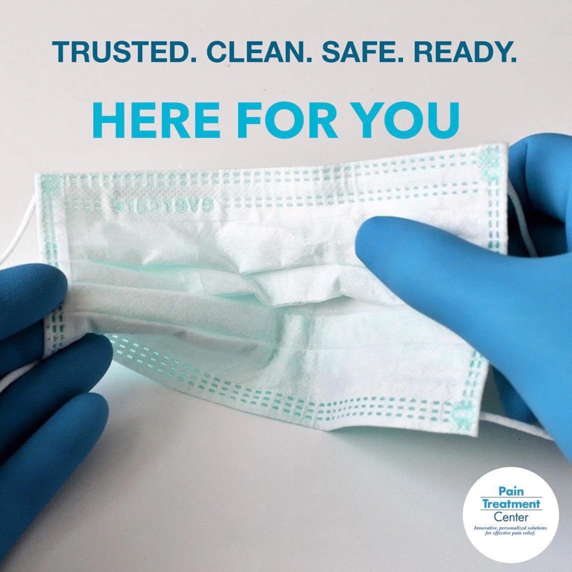 PainTreatmentMS's tweet photo. We are taking extraordinary measures to provide COVID-safe care for our patients. Your safety is a priority!

#covidsafe #ourpatientsmatter #seizetheday #qualityoflife #painrelief #feelbetter https://t.co/LaIdmeHbDP
