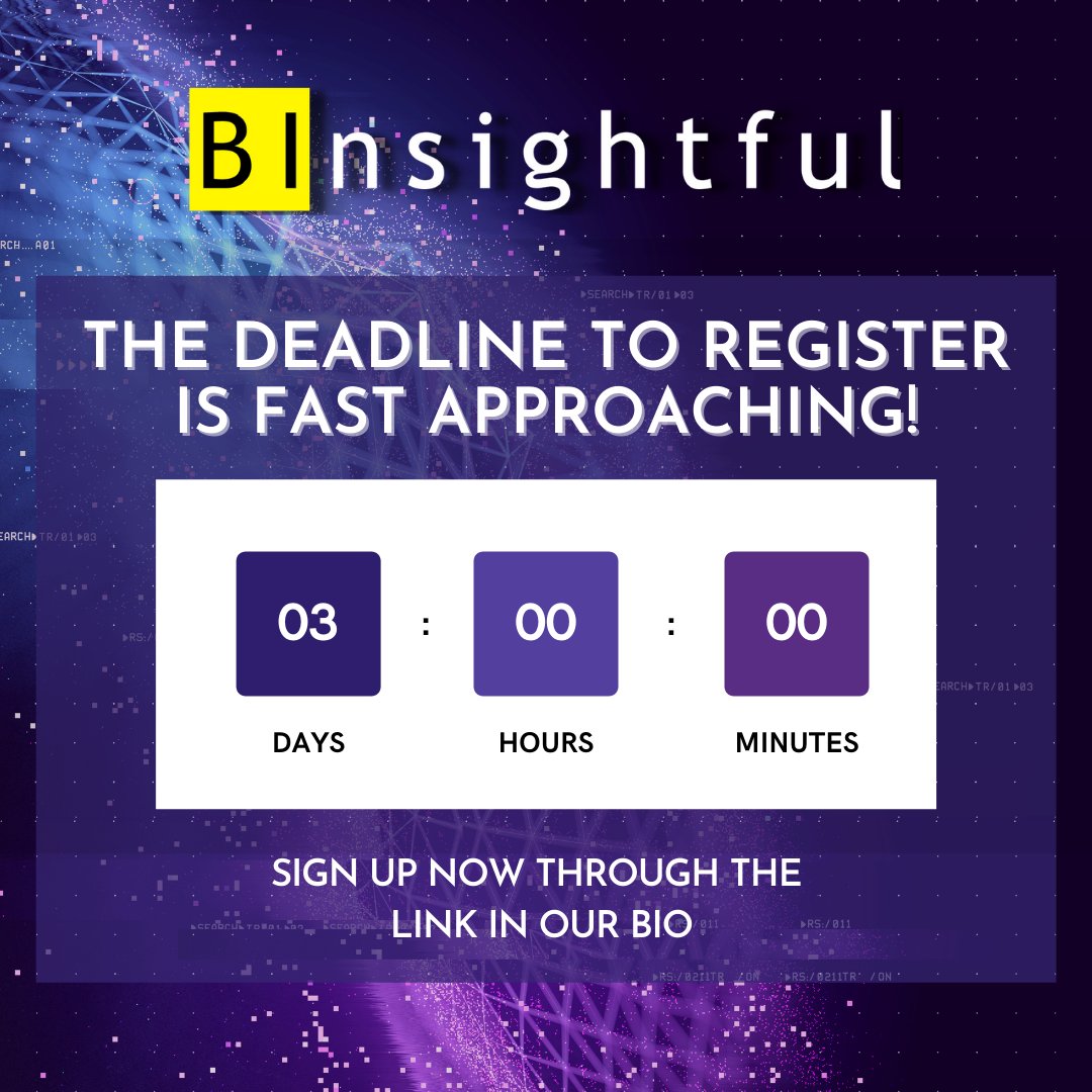 GoodmanDASA_'s tweet photo. Don't miss out on the chance to win $2,000 in cash prizes with DASA's BInsightful Competition!

This event is OPEN to ALL UNIVERSITY STUDENTS so make your team (pairs) or compete solo and register now through the link in our bio! https://t.co/sHrZWdAD5o