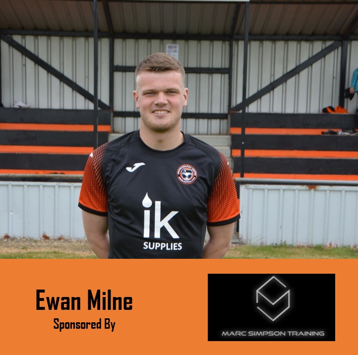 Saturdays MOTM against Tayport was Ewan Milne who is proudly sponsored by Marc Simpson Training.

Ewans direct play along with his work rate earned him Uniteds MOTM