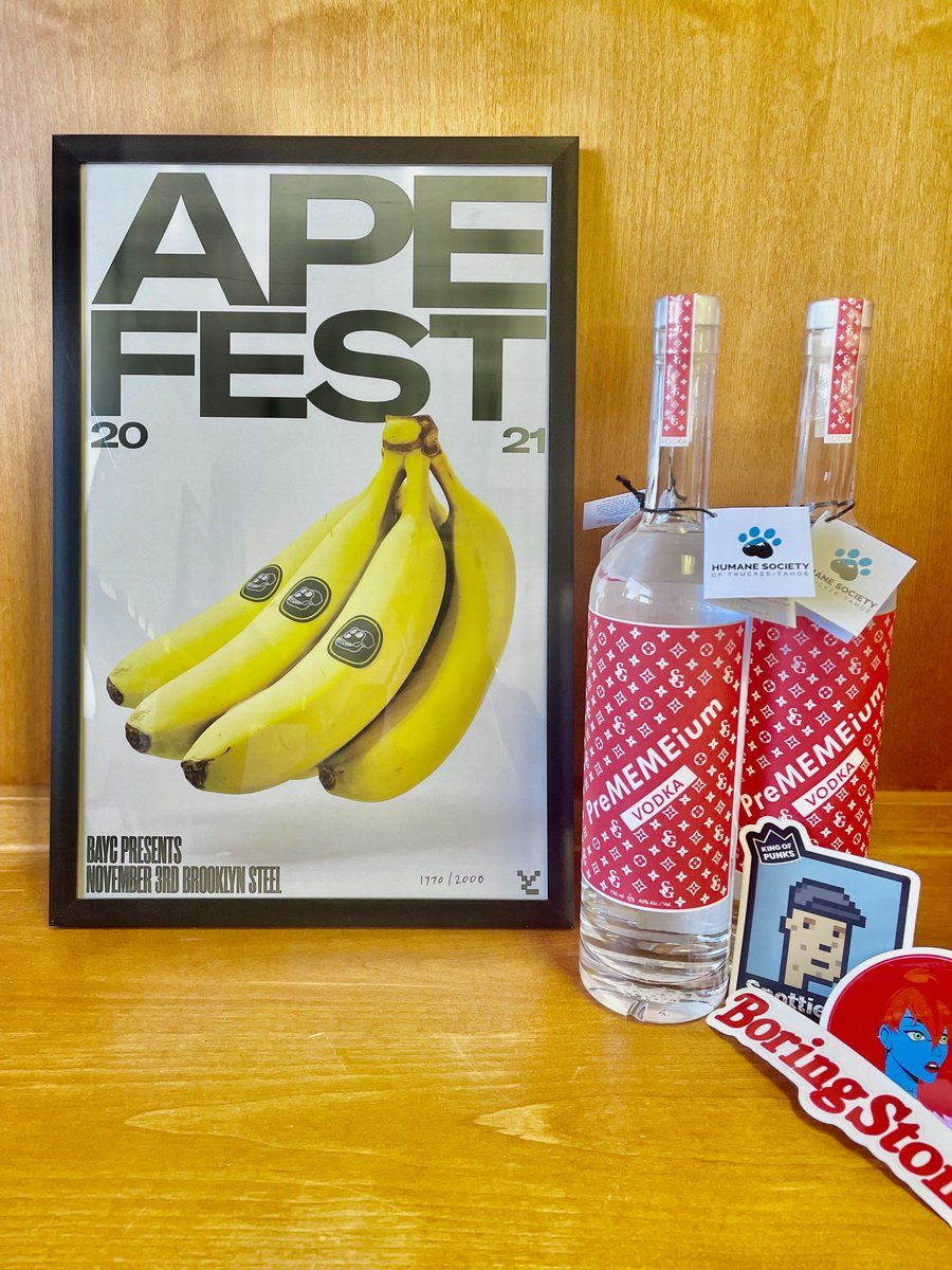 Sailor Gary (@ape1926) on Twitter photo 🚨GIVEAWAY🚨
In celebration of <a href="/BoredApeYC/">Bored Ape Yacht Club 🍌</a> crossing 100 ETH, I want to give one lucky person a 1/2000 framed #BAYC #ApeFest2021 poster – #1770.
🤝 Follow <a href="/Ape1926/">Sailor Gary</a> and <a href="/SpiritPunks_/">SpiritPunks</a>
♥️ Like and retweet this post
✌️ Tag two friends
Will pick a winner in the next couple days! 🚨GIVEAWAY🚨
In celebration of <a href="/BoredApeYC/">Bored Ape Yacht Club 🍌</a> crossing 100 ETH, I want to give one lucky person a 1/2000 framed #BAYC #ApeFest2021 poster – #1770.
🤝 Follow <a href="/Ape1926/">Sailor Gary</a> and <a href="/SpiritPunks_/">SpiritPunks</a>
♥️ Like and retweet this post
✌️ Tag two friends
Will pick a winner in the next couple days!