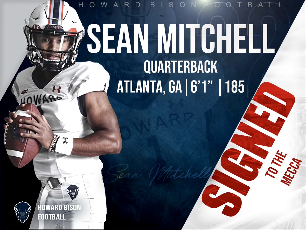 Signed to the Mecca: @seanm1tch 

Smarter, Tougher, More Disciplined, Together

#TruHU22 #HUNSD22