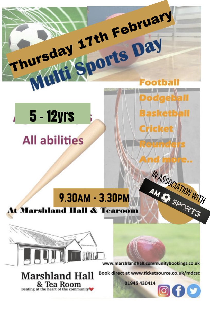 MarshlandHall's tweet photo. Half term activity needed - we’ve got you covered for Thursday! https://t.co/NZtvWGclw1