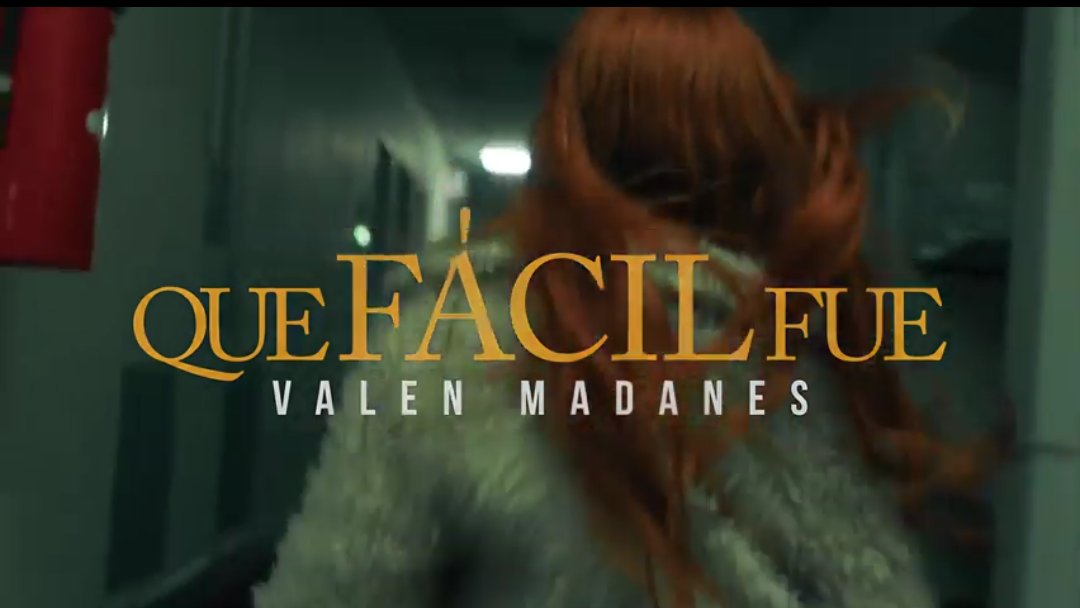 ValenMadanesArg's tweet photo. 📹| Ya se estrenó “Que Fácil fue”!
👉🏻https://t.co/J4IypL9qI9 https://t.co/4NzgSkSDsp