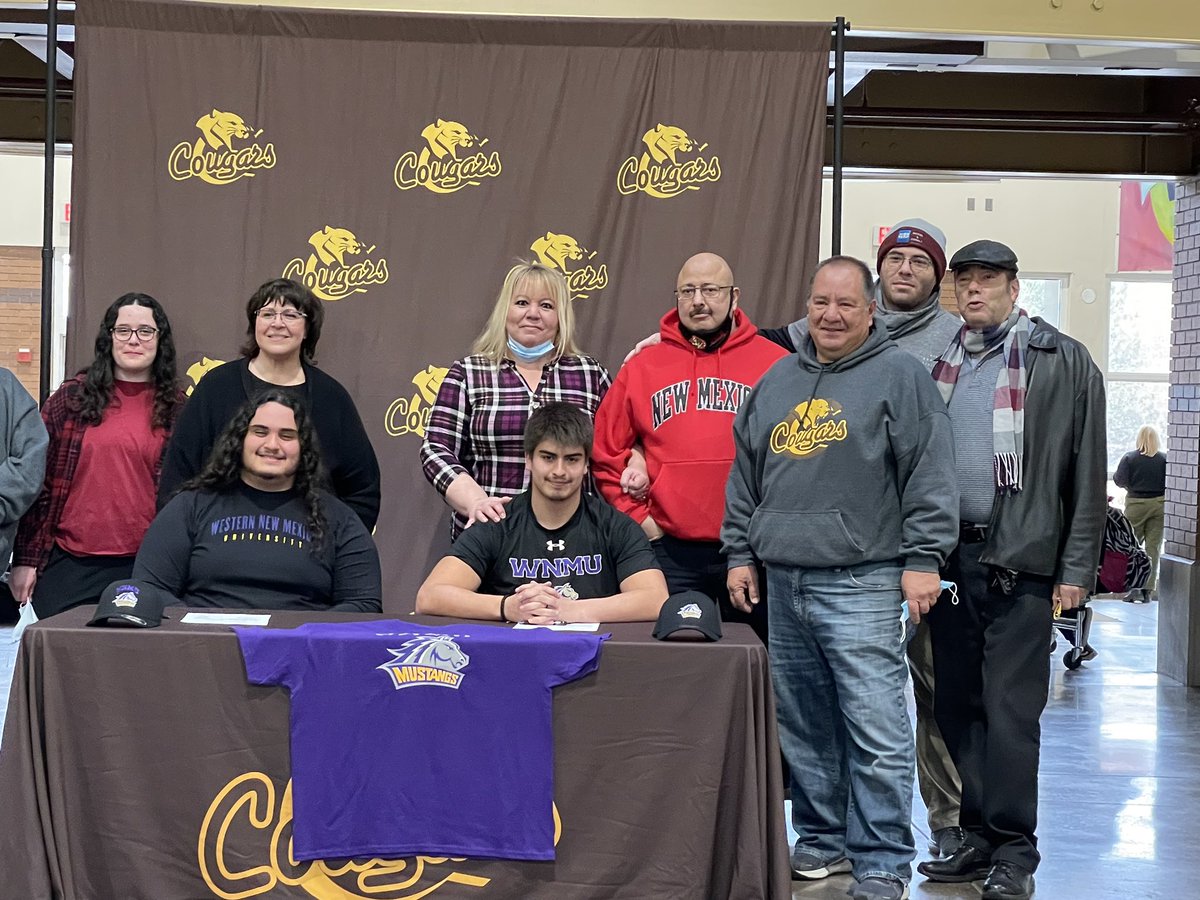 Cibola High School (@cibolacougars) on Twitter photo Congrats to Ryan Garcia and Justin Gonzales! They both signed today to play @ Western NM!
<a href="/cibolafootball/">Cibola Football</a>
<a href="/Ryan_Garcia67/">Ryan Garcia</a>
<a href="/Justin_G74/">Justin Gonzales</a> Congrats to Ryan Garcia and Justin Gonzales! They both signed today to play @ Western NM!
<a href="/cibolafootball/">Cibola Football</a>
<a href="/Ryan_Garcia67/">Ryan Garcia</a>
<a href="/Justin_G74/">Justin Gonzales</a>