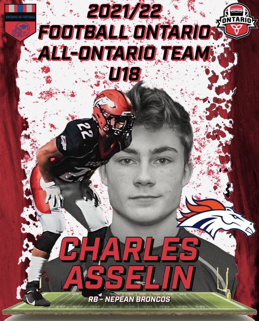 Grateful to be named on the u18 all Ontario team! <a href="/FootballOntario/">Football Ontario</a>