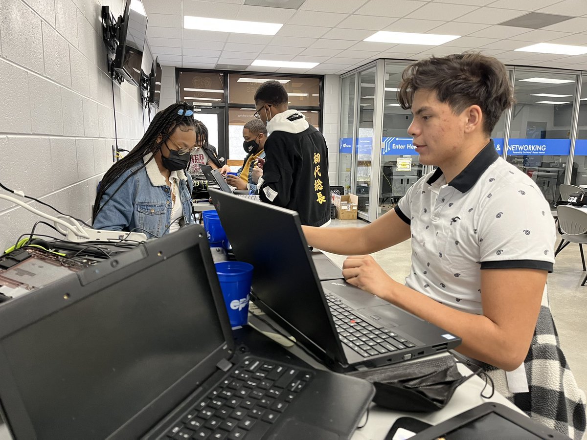 TA_FutureReady's tweet photo. Work-based Learning students in the @EPB_Chattanooga Institute of Technology and Networking hard at work repairing chromebooks for @hamcoschools students.
@HCSfutureready https://t.co/R4C5bA8XPl
